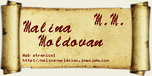 Malina Moldovan vizit kartica